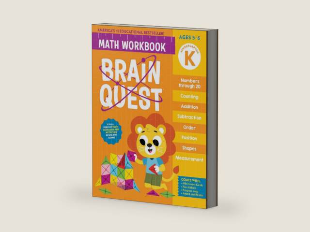 Brain Quest Math Workbook: Kindergarten by Workman Publishing | barcode:9781523524211 | source:'9781523524211-right-three-quarter.jpg