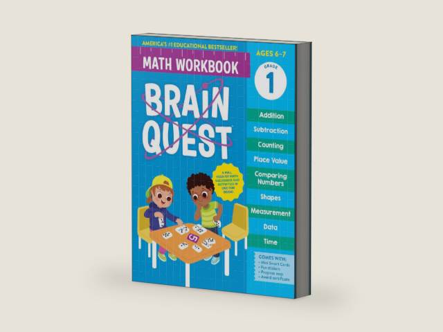 Brain Quest Math Workbook: 1st Grade by Workman Publishing | barcode:9781523524228 | source:'9781523524228-right-three-quarter.jpg