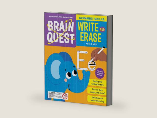 Brain Quest Write and Erase: Alphabet Skills by Workman Publishing | barcode:9781523533176 | source:'9781523533176-right-three-quarter.jpg