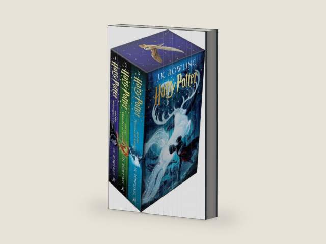 Harry Potter 1-3 Box Set: A Magical Adventure Begins by J.K. Rowling | barcode:9781526620293 | source:'9781526620293-right-three-quarter.jpg