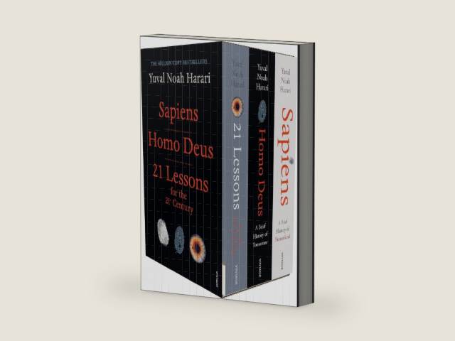 Yuval Noah Harari Box Set (Sapiens, Homo Deus, 21 Lessons for 21st Century) (Lead Title) by Yuval Noah Harari | barcode:9781529115666 | source:'9781529115666-right-three-quarter.jpg