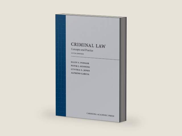 Criminal Law: Concepts and Practice by Ellen Podgor | barcode:9781531020293 | source:'9781531020293-right-three-quarter.jpg