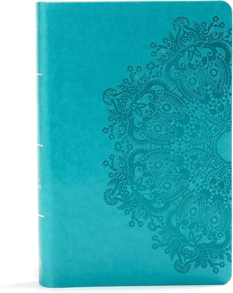 KJV Large Print Personal Size Reference Bible, Teal LeatherTouch Indexed, KJV Holy Bible, Red Letter, Pure Cambridge Text, Presentation Page, Cross-References, Full-Color Maps by Holman Bible Publishers | barcode:9781535935685 | source:'9781535935685.jpg