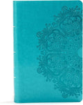 KJV Large Print Personal Size Reference Bible, Teal LeatherTouch Indexed, KJV Holy Bible, Red Letter, Pure Cambridge Text, Presentation Page, Cross-References, Full-Color Maps by Holman Bible Publishers | barcode:9781535935685 | source:'9781535935685.jpg