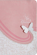 Reina Valera 1960 Biblia Mis Quince, rosa y blanco símil piel | RVR 1960 Mis Quince Bible, Pink/White, LeatherTouch (Spanish Edition) by B&H Español Editorial Staff | barcode:9781535950947 | source:'9781535950947.jpg