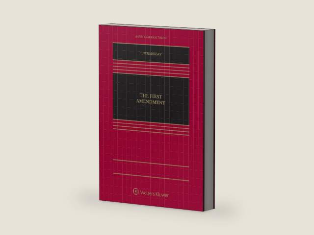 The First Amendment (Aspen Casebook) by Erwin Chemerinsky | barcode:9781543804652 | source:'9781543804652-right-three-quarter.jpg