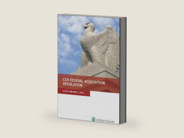 Federal Acquisition Regulation (FAR), As of January 1, 2022 by Wolters Kluwer Editorial Staff | barcode:9781543851786 | source:'9781543851786-right-three-quarter.jpg