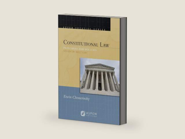 Constitutional Law: Principles and Polices (Aspen Treatise) by Erwin Chemerinsky | barcode:9781543857597 | source:'9781543857597-right-three-quarter.jpg