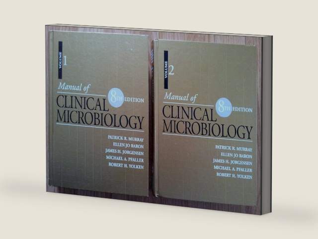 Manual of Clinical Microbiology, 2 Vol Set by Patrick R. Murray | barcode:9781555812553 | source:'9781555812553-right-three-quarter.jpg