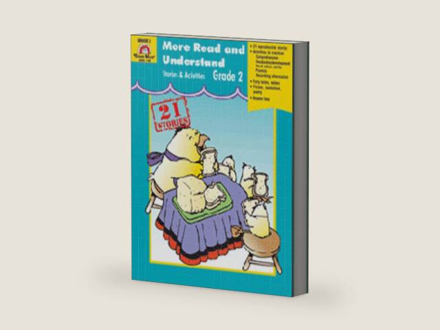 More Read and Understand Stories and Activities, Grade 2 by Evan Moor | barcode:9781557997364 | source:'9781557997364-right-three-quarter.jpg