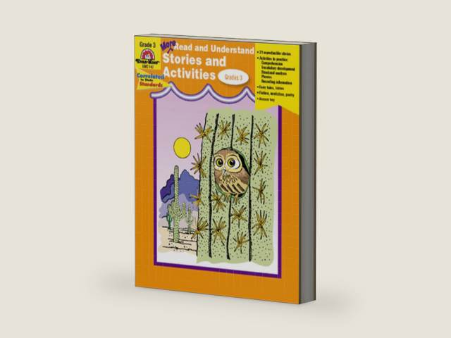 More Read & Understand Stories and Activities, Grade 3 by Evan-Moor Educational Publishers | barcode:9781557997388 | source:'9781557997388-right-three-quarter.jpg