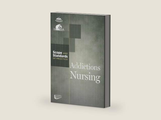 Addictions Nursing: Scope and Standards of Practice by American Nurses Association and International Nurses Society on Addictions | barcode:9781558105263 | source:'9781558105263-right-three-quarter.jpg