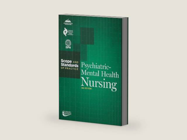 Psychiatric-Mental Health Nursing: Scope and Standards of Practice by American Nurses Association | barcode:9781558105553 | source:'9781558105553-right-three-quarter.jpg