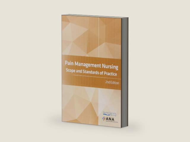 Pain Management Nursing: Scope and Standards of Practice by American Nurses Association | barcode:9781558106598 | source:'9781558106598-right-three-quarter.jpg