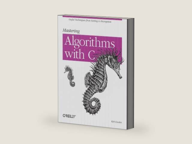 Mastering Algorithms with C: Useful Techniques from Sorting to Encryption by Kyle Loudon | barcode:9781565924536 | source:'9781565924536-right-three-quarter.jpg