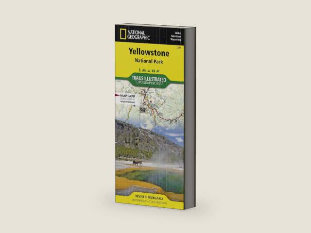 Yellowstone National Park Map (National Geographic Trails Illustrated Map, 201) | Books by National Geographic Maps | barcode:9781566952958 | source:'9781566952958-right-three-quarter.jpg