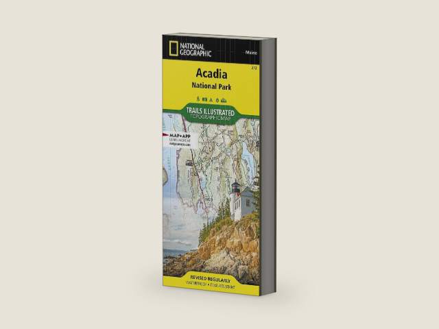 Acadia National Park Map (National Geographic Trails Illustrated Map, 212) | Books by National Geographic Maps | barcode:9781566953528 | source:'9781566953528-right-three-quarter.jpg