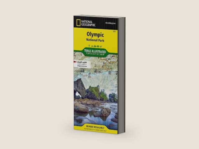 Olympic National Park Map (National Geographic Trails Illustrated Map, 216) | Books by National Geographic Maps | barcode:9781566954020 | source:'9781566954020-right-three-quarter.jpg