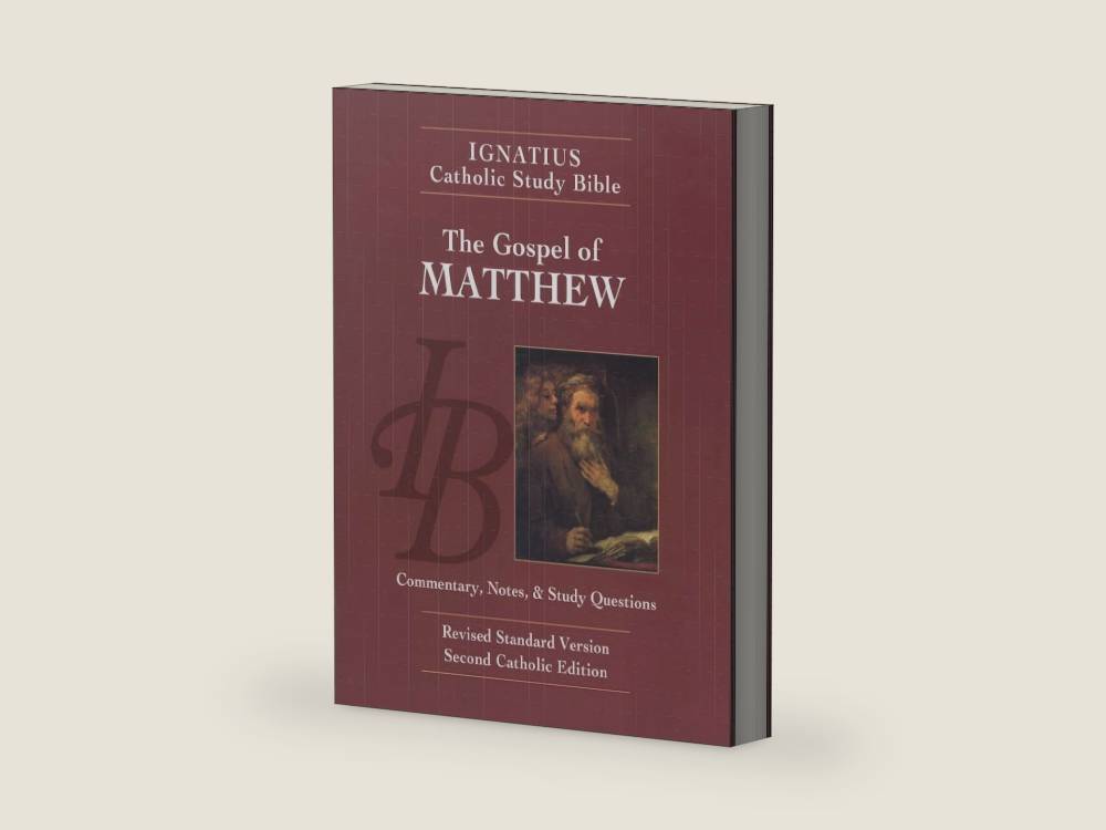 The Gospel According to Matthew (Ignatius Catholic Study Bible) by Scott Hahn | barcode:9781586174583 | source:'9781586174583-right-three-quarter.jpg