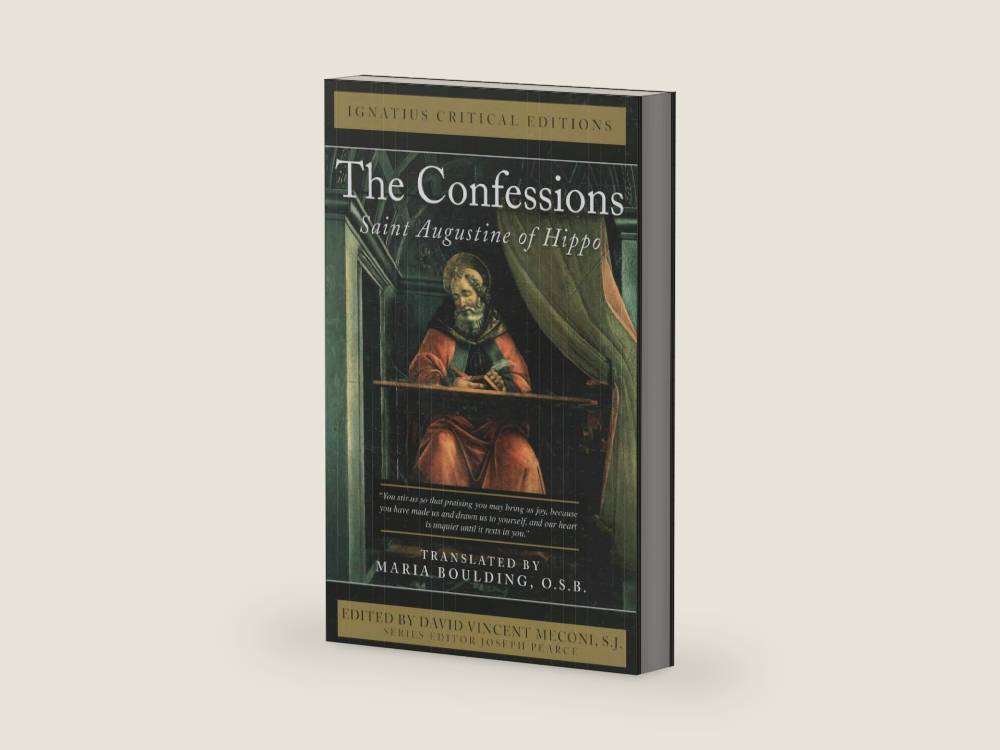 The Confessions: Saint Augustine of Hippo (Ignatius Critical Editions) by Saint Augustine | barcode:9781586176839 | source:'9781586176839-right-three-quarter.jpg
