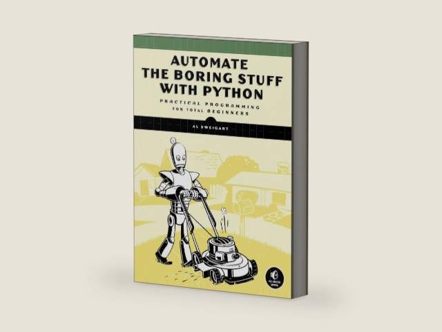 Automate the Boring Stuff with Python: Practical Programming for Total Beginners by Al Sweigart | barcode:9781593275990 | source:'9781593275990-right-three-quarter.jpg