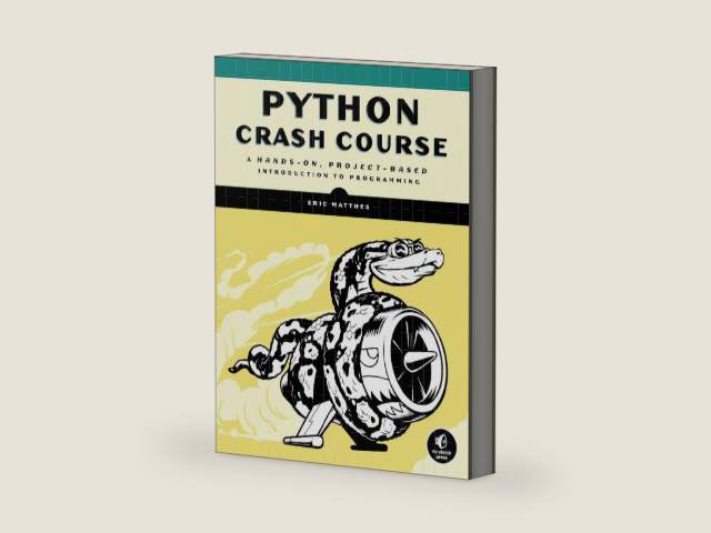 Penguin Random House Python Crash Course by Eric Matthes | barcode:9781593276034 | source:'9781593276034-right-three-quarter.jpg