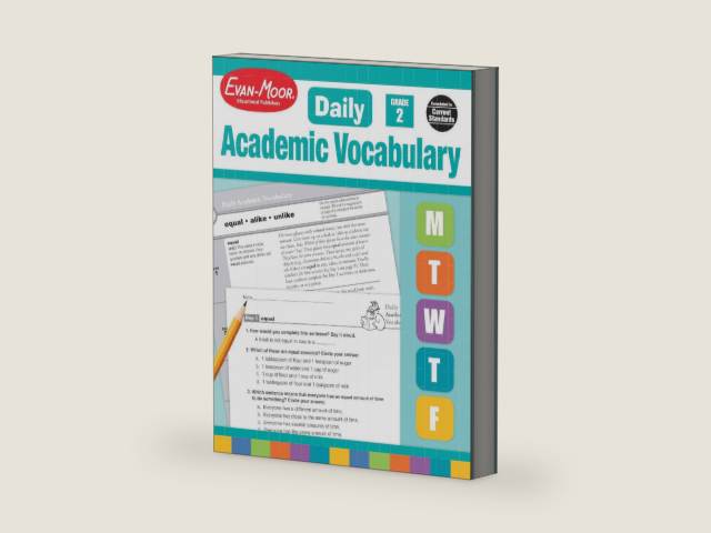 Evan-Moor Daily Academic Vocabulary, Grade 2 Teacher Edition by Evan-Moor Educational Publishers | barcode:9781596732018 | source:'9781596732018-right-three-quarter.jpg