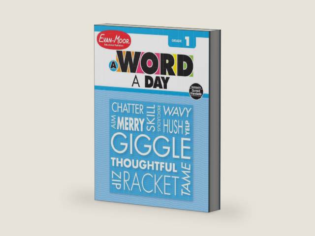 Evan-Moor A Word a Day, Grade 1 Teacher Edition by Evan-Moor Educational Publishers | barcode:9781596734074 | source:'9781596734074-right-three-quarter.jpg
