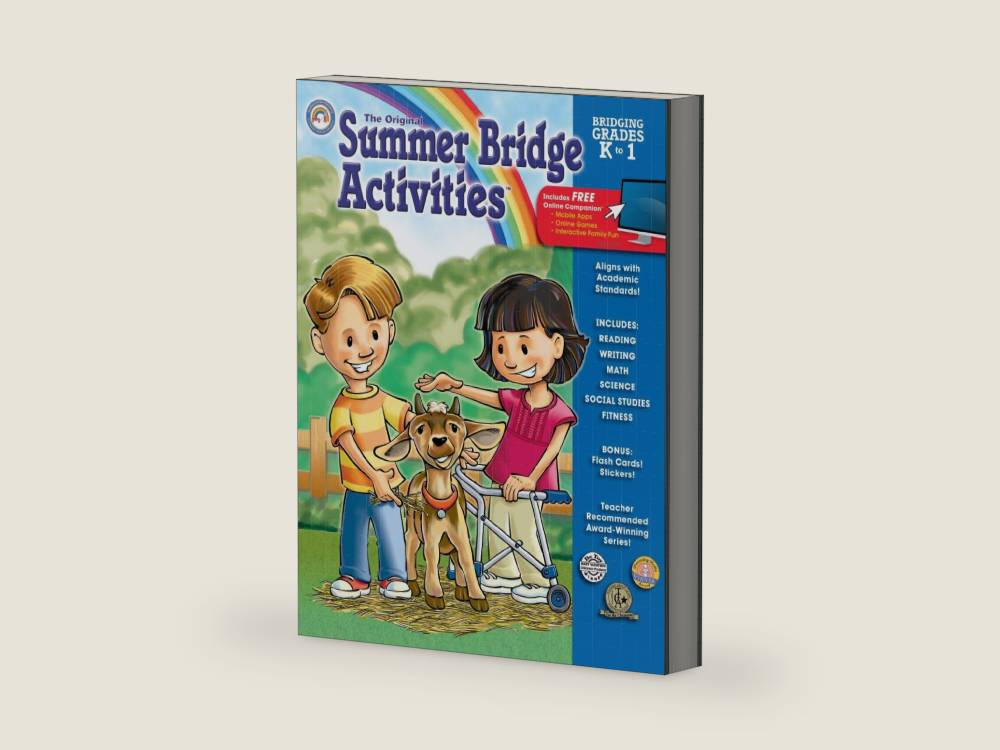Summer Bridge Activities: Bridging Grades Kindergarten to 1 by Michele D Van Leeuwen | barcode:9781604188189 | source:'9781604188189-right-three-quarter.jpg