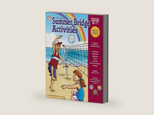 Summer Bridge Activities: Bridging Grades 6 to 7 by JulieAnna Kirsch | barcode:9781604188233 | source:'9781604188233-right-three-quarter.jpg