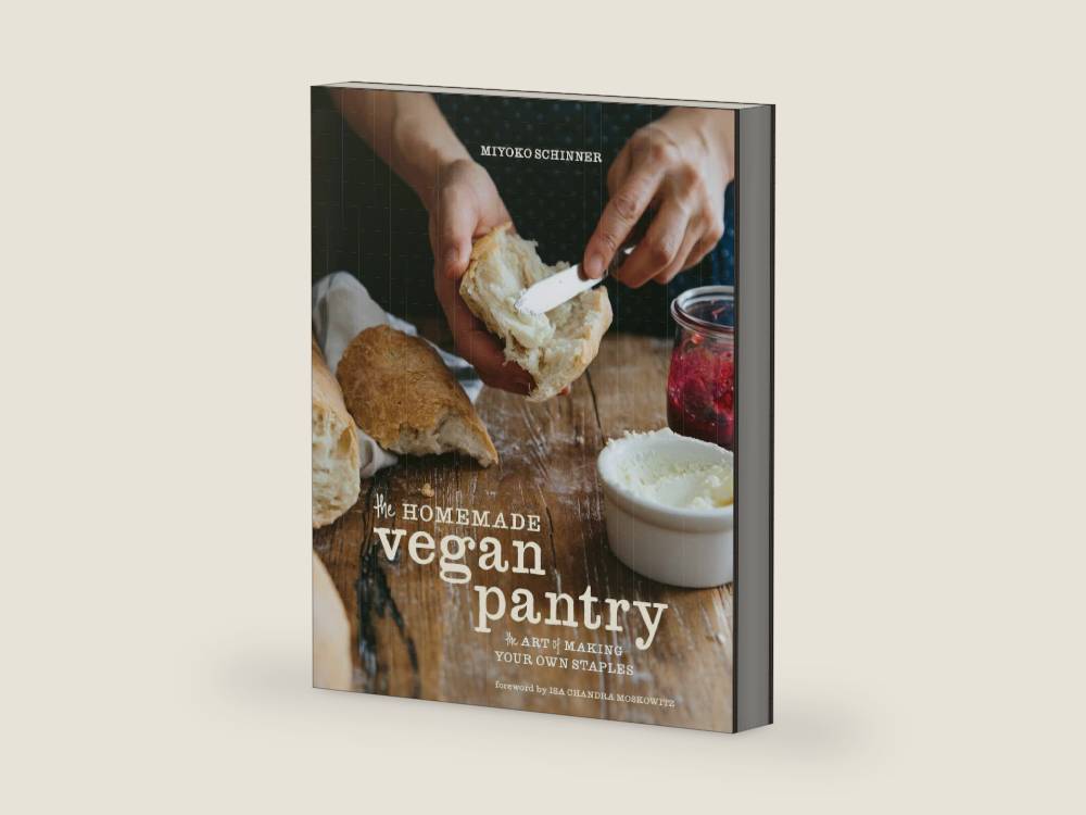 The Homemade Vegan Pantry: The Art of Making Your Own Staples [A Cookbook] by Miyoko Schinner | barcode:9781607746775 | source:'9781607746775-right-three-quarter.jpg
