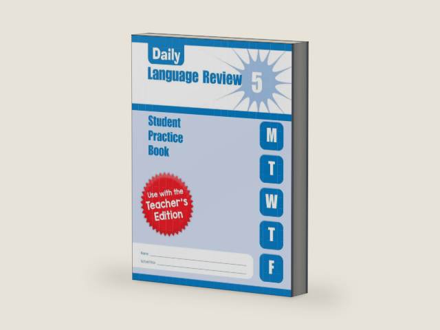 Evan-Moor Daily Language Review, Grade 5 Student Workbook by Evan-Moor Educational Publishers | barcode:9781609633516 | source:'9781609633516-right-three-quarter.jpg