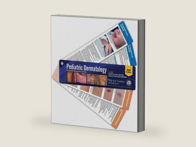 Pediatric Dermatology: A Quick Diagnosis Deck by Dr. Daniel P. Krowchuk MD FAAP | barcode:9781610027809 | source:'9781610027809-right-three-quarter.jpg