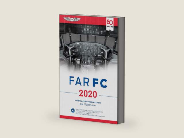 FAR-FC 2020: Federal Aviation Regulations for Flight Crew (FAR/AIM Series) by Federal Aviation Administration (FAA)/Aviation Supplies & Academics (ASA) | barcode:9781619548039 | source:'9781619548039-right-three-quarter.jpg