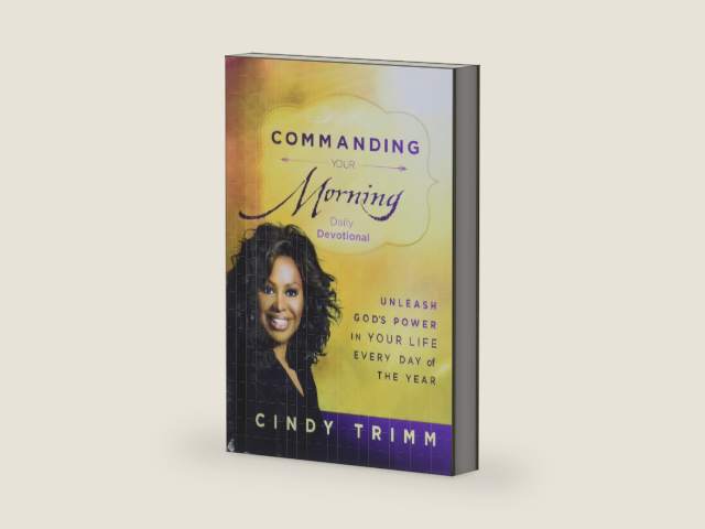 Commanding Your Morning Daily Devotional: Unleash God's Power in Your Life―Every Day of the Year by Cindy Trimm | barcode:9781621366096 | source:'9781621366096-right-three-quarter.jpg