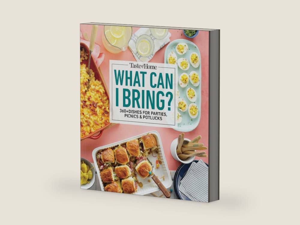 Taste of Home What Can I Bring?: 360+ Dishes for Parties, Picnics & Potlucks (Taste of Home Entertaining & Potluck) by Taste of Home | barcode:9781621458913 | source:'9781621458913-right-three-quarter.jpg