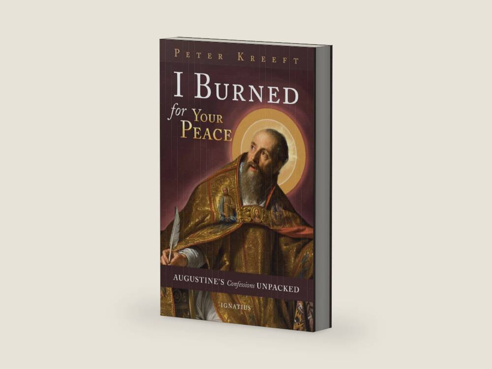 I Burned for Your Peace: Augustine's Confessions Unpacked by Peter Kreeft | barcode:9781621640400 | source:'9781621640400-right-three-quarter.jpg