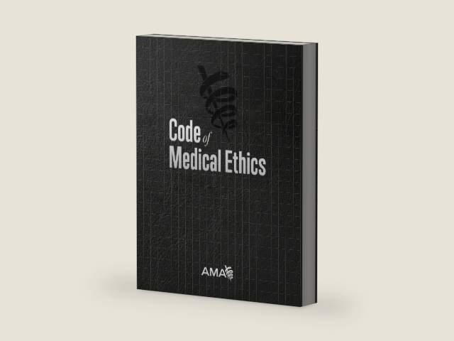 Code of Medical Ethics of the American Medical Association by American Medical Association | barcode:9781622025534 | source:'9781622025534-right-three-quarter.jpg