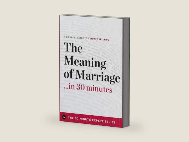 The Meaning of Marriage in 30 Minutes: The Expert Guide to Timothy Keller's Critically Acclaimed Book (30 Minute Expert) by Garamond Press | barcode:9781623151416 | source:'9781623151416-right-three-quarter.jpg