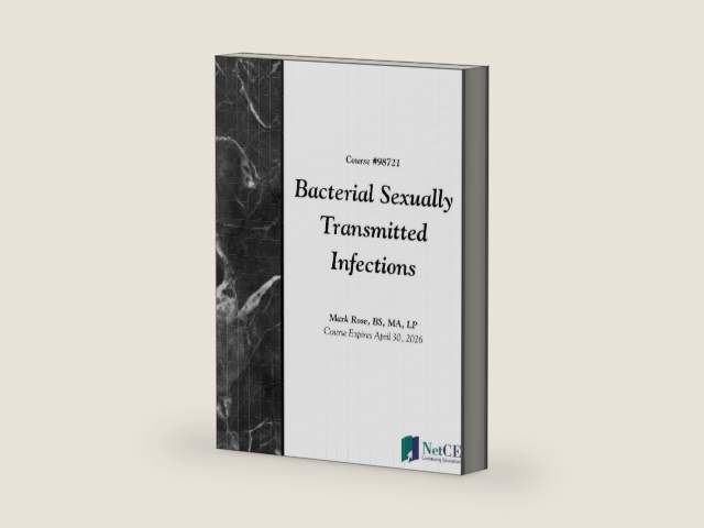 Bacterial Sexually Transmitted Infections by NetCE | barcode:9781624397554 | source:'9781624397554-right-three-quarter.jpg