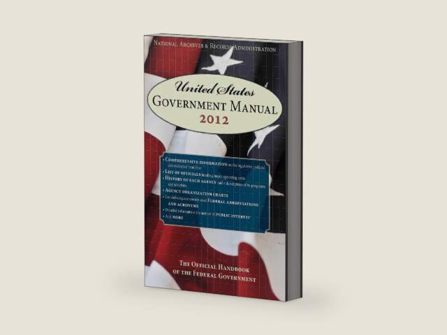 United States Government Manual 2014: The Official Handbook of the Federal Government by Records Administration | barcode:9781628739305 | source:'9781628739305-right-three-quarter.jpg
