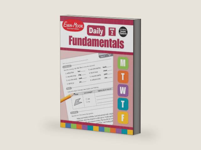 Evan-Moor Daily Fundamentals, Grade 2 by Evan-Moor Educational Publishers | barcode:9781629383569 | source:'9781629383569-right-three-quarter.jpg