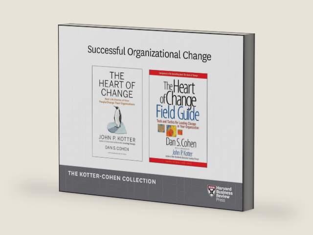 Successful Organizational Change: The Kotter-Cohen Collection (2 Books) by John P. Kotter | barcode:9781633691933 | source:'9781633691933-right-three-quarter.jpg