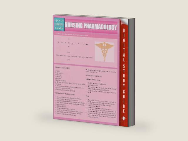 Nursing Pharmacology (Speedy Study Guides) by Speedy Publishing | barcode:9781633839724 | source:'9781633839724-right-three-quarter.jpg