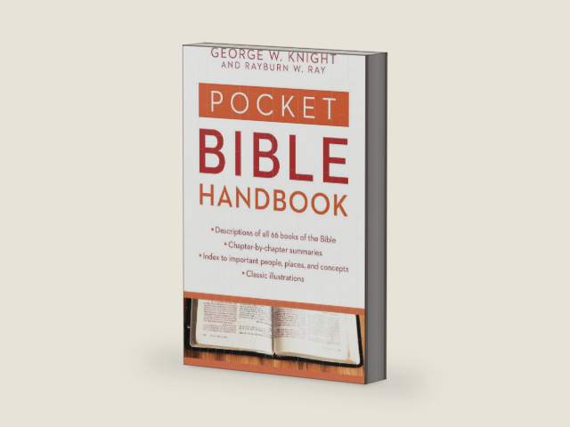 Pocket Bible Handbook (Value Books) by George W. Knight | barcode:9781634091695 | source:'9781634091695-right-three-quarter.jpg