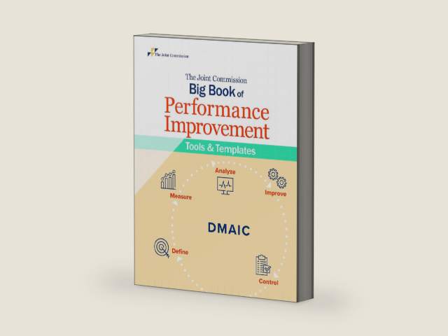 The Joint Commission Big Book of Performance Improvement Tools and Templates (Soft Cover) by Joint Commission Resources | barcode:9781635850956 | source:'9781635850956-right-three-quarter.jpg