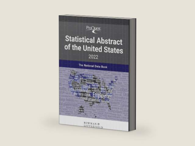 ProQuest Statistical Abstract of the United States 2022: The National Data Book by Bernan Press | barcode:9781636710020 | source:'9781636710020-right-three-quarter.jpg
