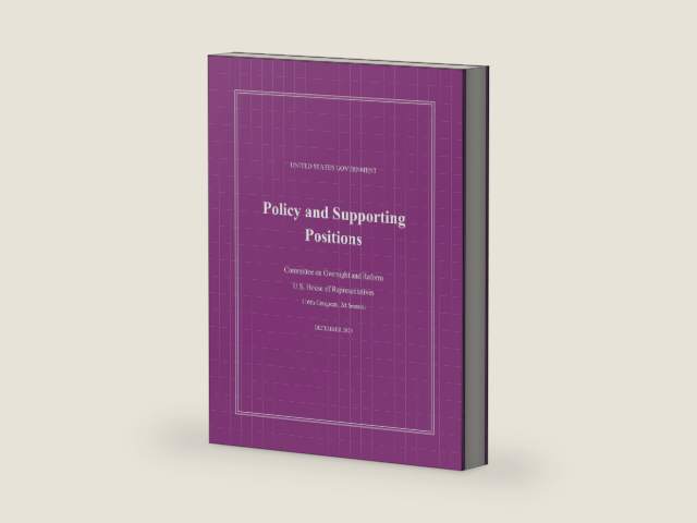 United States Government Policy and Supporting Positions (Plum Book) 2020 by U.S. House of Representatives | barcode:9781636710310 | source:'9781636710310-right-three-quarter.jpg