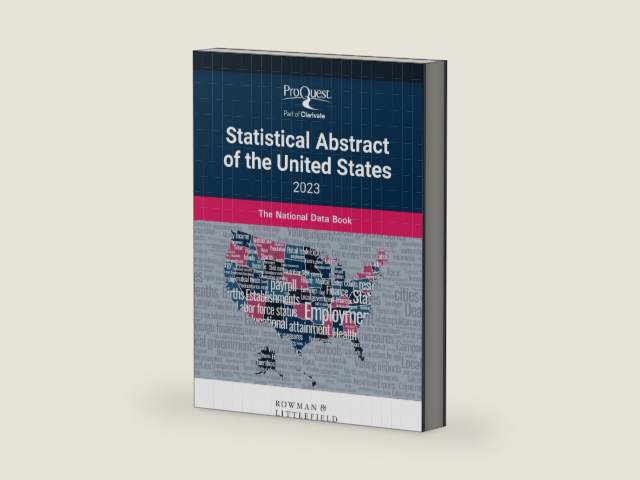 ProQuest Statistical Abstract of the United States 2023: The National Data Book by Bernan Press | barcode:9781636710860 | source:'9781636710860-right-three-quarter.jpg