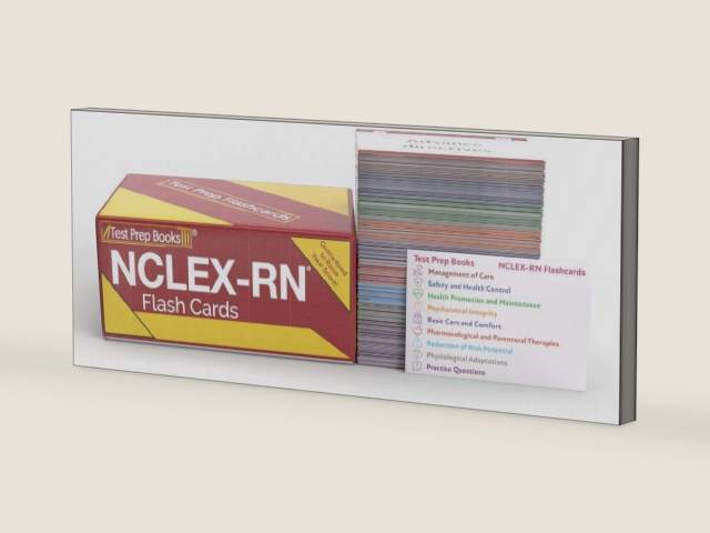 NCLEX RN Examination Prep Study Cards: NCLEX RN Review 2026-2027 with Practice Test Questions [2nd Edition] by Test Prep Books | barcode:9781637754252 | source:'9781637754252-right-three-quarter.jpg